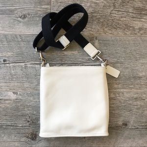 COACH White Leather Crossbody Purse Bag